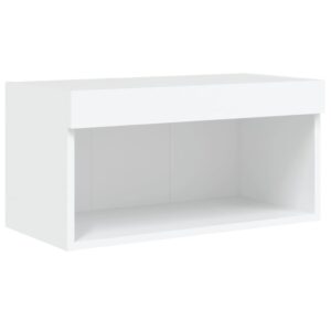 vidaXL TV-bänk med LED-belysning vit 60x30x30 cm - Bild 7