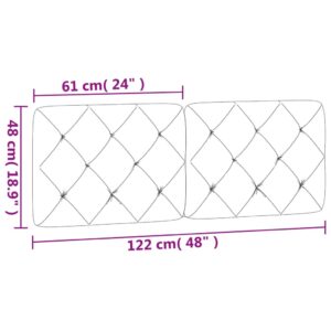 vidaXL Dyna till huvudgavel svart 120 cm sammet - Bild 10