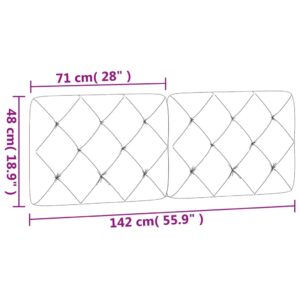 vidaXL Dyna till huvudgavel svart 140 cm sammet - Bild 10