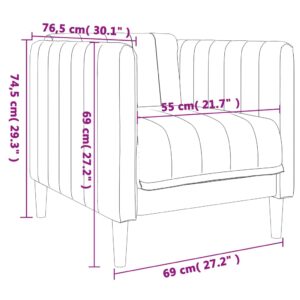 vidaXL Soffgrupp 3 delar taupe tyg - Bild 11