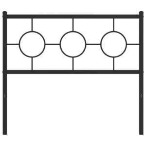 vidaXL Huvudgavel metall svart 100 cm - Bild 3