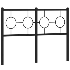 vidaXL Huvudgavel metall svart 120 cm - Bild 2