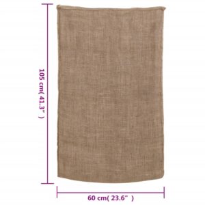 vidaXL Jutesäckar 5 st 60x105 cm 100% jute 220 gsm - Bild 7