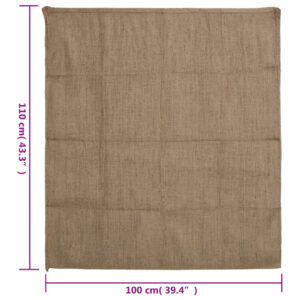 vidaXL Jutesäckar 30 st 100x110 cm 100% jute 340 gsm - Bild 7