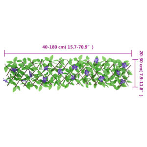 vidaXL Konstväxt murgröna spaljé expanderbar grön 180x20 cm - Bild 6
