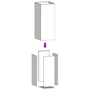 vidaXL Odlingslåda vit 52x48x75 cm kallvalsat stål - Bild 10