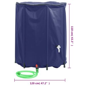 vidaXL Vattentank med kran vikbar 1250 L PVC - Bild 9