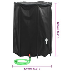 vidaXL Vattentank med kran vikbar 1350 L PVC - Bild 9