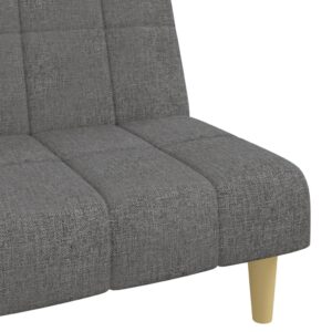 vidaXL Bäddsoffa 2-sits ljusgrå tyg - Bild 9