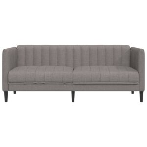 vidaXL Soffa 2-sits taupe tyg - Bild 4