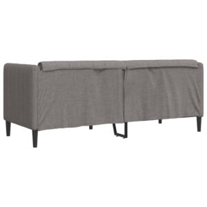 vidaXL Soffa 2-sits taupe tyg - Bild 6