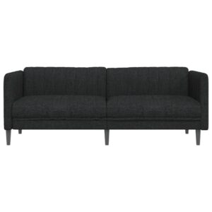 vidaXL Soffa 3-sits svart tyg - Bild 4