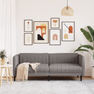 vidaXL Soffa 3-sits taupe tyg - Bild 3