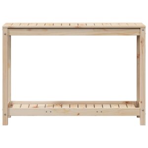 vidaXL Växtbord med hylla 108x35x75 cm massivt furu - Bild 5