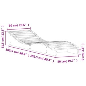 vidaXL Solsäng 205x60x31,5 cm massiv furu - Bild 9