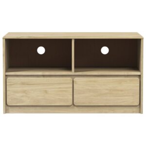 vidaXL Tv-bänk SAUDA ek 99x43x55 cm massiv furu - Bild 4