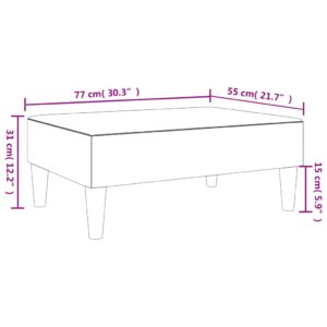 vidaXL Fotpall mörkgrön 77x55x31 cm sammet - Bild 8