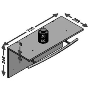 FMD Väggmonterad klädhängare 72x29,3x34,5 cm sand ek - Bild 3