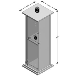 FMD Sidobord med dörr 88,5cm ek - Bild 4