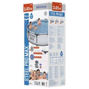 Bestway Pool med stålram Steel Pro MAX med tillbehör 305x76 cm - Bild 5