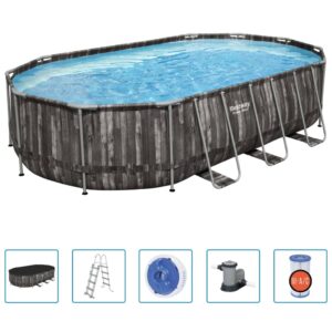 Bestway Poolset Power Steel oval 488x305x107 cm - Bild 2