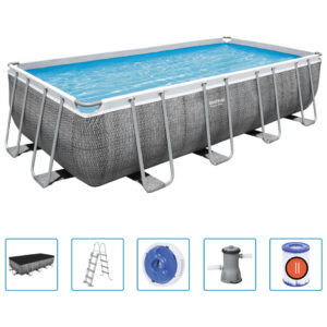 Bestway Pool Power Steel rektangulär 488x244x122 cm - Bild 2