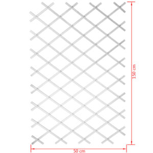 Nature Trädgårdsspaljé 50x150 cm PVC vit 6040701 - Bild 5