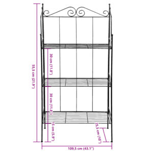 Esschert Design Étagère med 3 hyllplan L - Bild 9