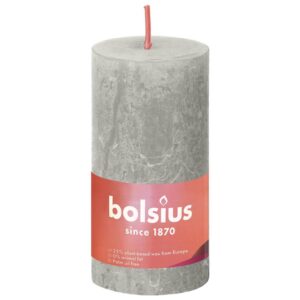 Bolsius Blockljus Shine 8-pack 100x50 mm sandgrå - Bild 2