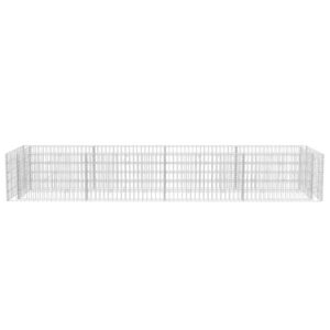 vidaXL Planteringsgabion upphöjd stål 360x90x50 cm - Bild 4