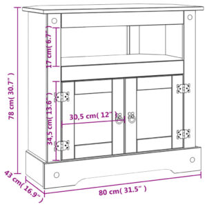 vidaXL Konsolbord mexikansk Coronastil furu 80x43x78 cm - Bild 9