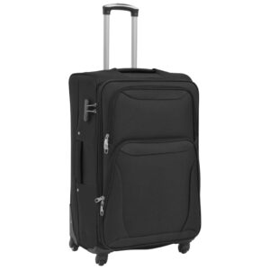 vidaXL Resväskor 3 svart soft case - Bild 6