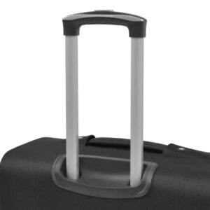 vidaXL Resväskor 3 svart soft case - Bild 7