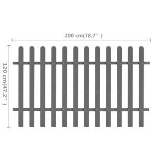 vidaXL Staket WPC 200x120 cm - Bild 5