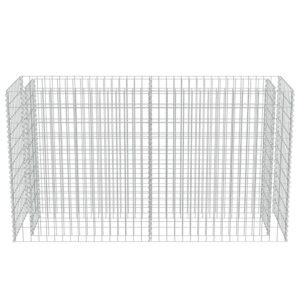 vidaXL Planteringsgabion upphöjd galvaniserat stål 180x50x100 cm - Bild 5