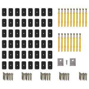 vidaXL WPC massiva golvplattor med tillbehör 16 m² 2,2 m teak - Bild 9