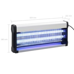 vidaXL Insektsdödare svart aluminium ABS 40 W - Bild 10