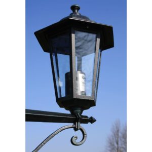 vidaXL Trädgårdslampa 3 armar 215 cm mörkgrön/svart aluminium - Bild 5