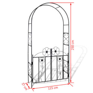 vidaXL Pergola med grind - Bild 5