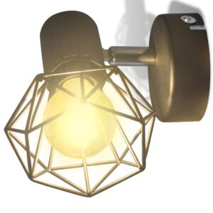 Taklampa industri-design spotlights 2 st LED-glödlampor svart - Bild 7