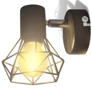 Taklampa industri-design spotlights 2 st LED-glödlampor svart - Bild 8