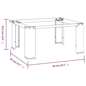 vidaXL Förhöjningssockel för tvättmaskin vit - Bild 6