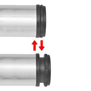 Höjdjusterbara bordsben 4 st borstad nickel 1100 mm - Bild 3