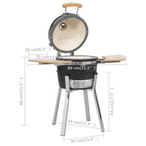 Kamado keramisk grill smoker 81 cm - Bild 10