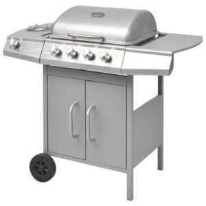 vidaXL Gasolgrill 4+1 kokzoner silver - Bild 3