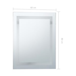 vidaXL Badrumsspegel LED med touch-sensor 60x80 cm - Bild 9