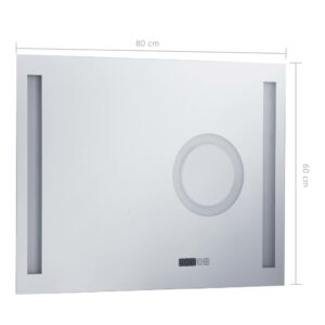 vidaXL Badrumsspegel LED med touch-sensor 80x60 cm - Bild 8