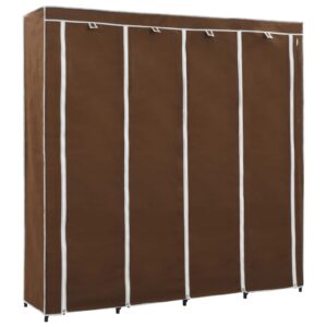 vidaXL Garderob med 4 utrymmen brun 175x45x170 cm - Bild 2