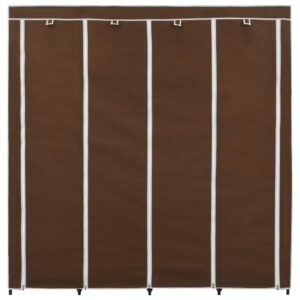 vidaXL Garderob med 4 utrymmen brun 175x45x170 cm - Bild 4