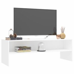 vidaXL Tv-bänk vit 120x40x40 cm konstruerat trä - Bild 3